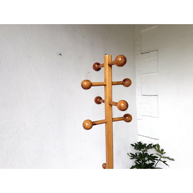 Modernist Coat Rack in Pine, 1970s For Sale - Image 15 of 16