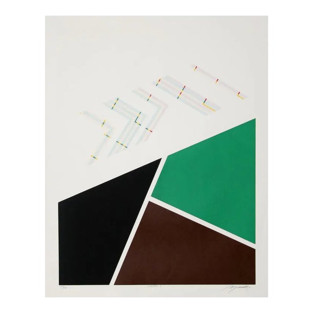Jupiter 3, Geometric Abstract Serigraph For Sale