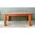Chocolate Vintage Solid Wood Farmhouse Table For Sale - Image 8 of 12