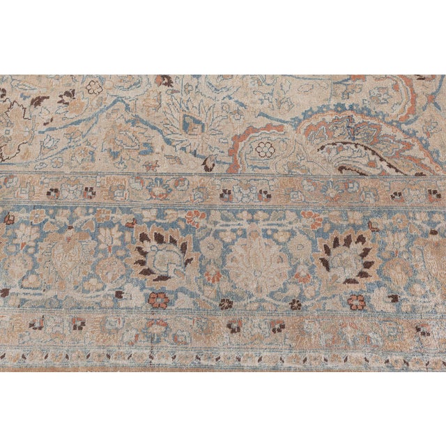 Textile Fine 1920s Persian Khorassan Handmade Wool Rug For Sale - Image 7 of 10