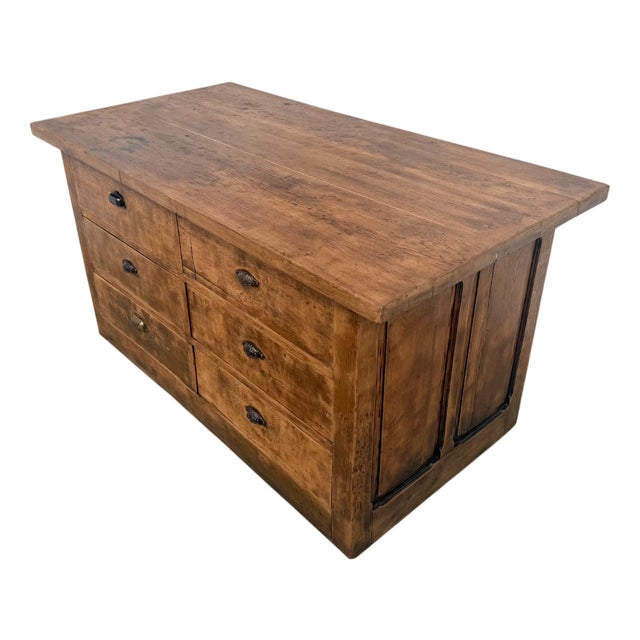 Oak Shop Counter with Drawers, France, 1920s For Sale
