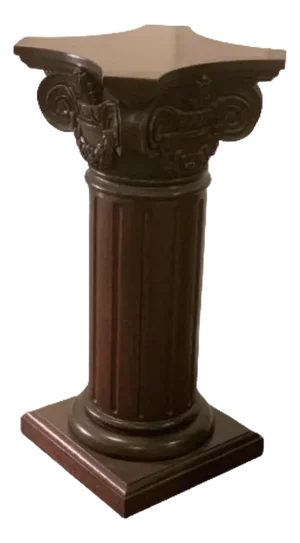 Vintage Wooden Architectural Columnar Style Pedestal Display or Plant Stand