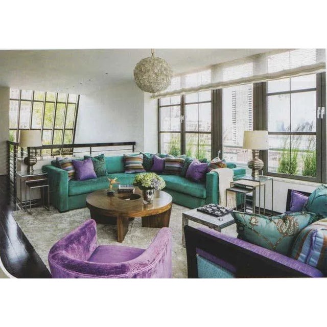 Modern Round Walnut Coffee Table For Sale - Image 3 of 12