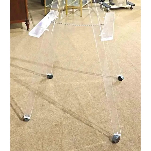 Mid-Century Modern Mid 20th Century Lucite Standing Easel For Sale - Image 3 of 5