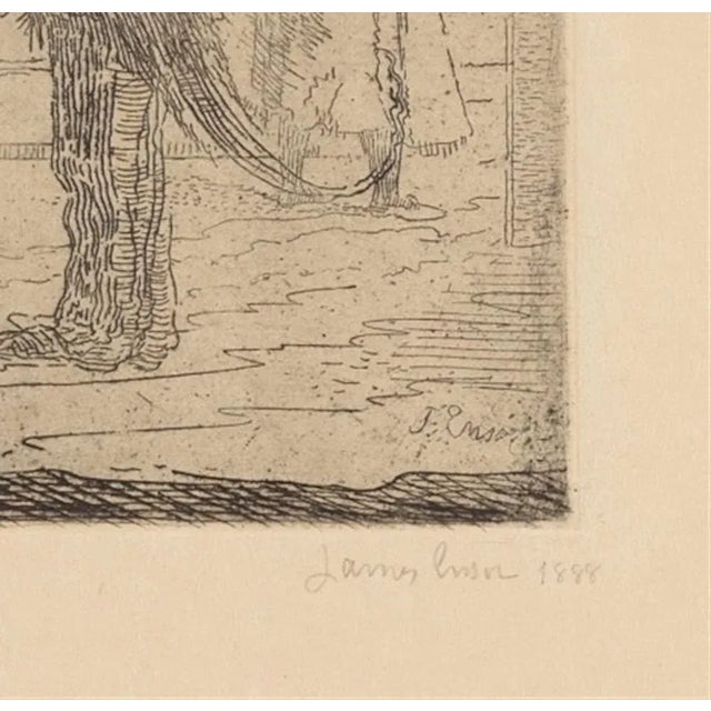 Assassinat is an original etching on the Japanese paper, realized by James Ensor in 1888, signed on the plate and dated,...