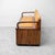 1950s Wooden and Brown Leather Chest Bench, 1950s For Sale - Image 5 of 11