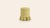 Ochre Aurora Ottoman by Ceraudo For Sale - Image 3 of 6
