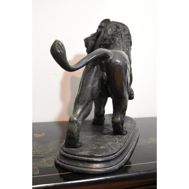 Late 19th Century French Bronze Sculpture of a Lion by Paul Édouard Delabrierre For Sale - Image 11 of 17