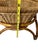 Brown Mid Century Bamboo Rattan Basket Planter For Sale - Image 8 of 12