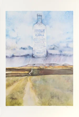 Absolut Statehood: North Dakota, Joy Flynn Lithograph