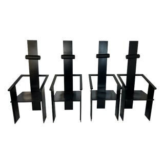 Vintage Armchairs, 1980s, Set of 4 For Sale