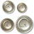 Metal Set X 4 Nantucket Yacht Club Pewter Stacking 4th of July Trophy Bowls W/ Enamel Nyc Burgees For Sale - Image 7 of 7