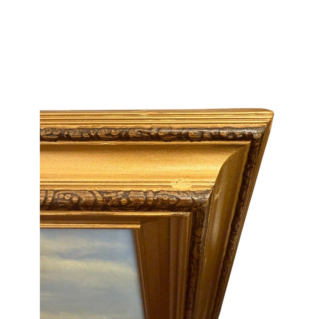 Textile Mid 20th Century C. Freeman Landscape Waterfall Oil Painting For Sale - Image 7 of 7