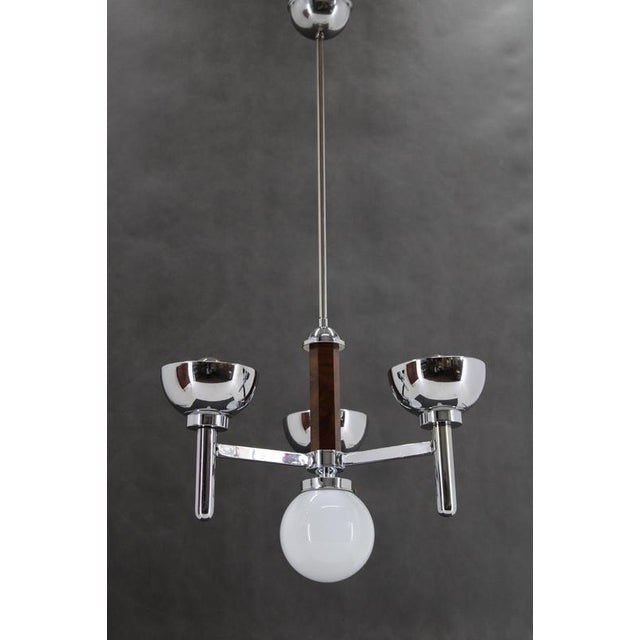 Art Deco Chandelier, Czechoslovakia, 1930s For Sale - Image 3 of 16