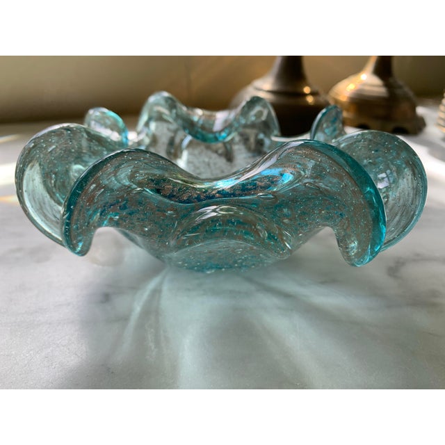 Here we have a very pretty vintage art glass catchall bowl which my grandmother purchased in Italy in the late '50's to...