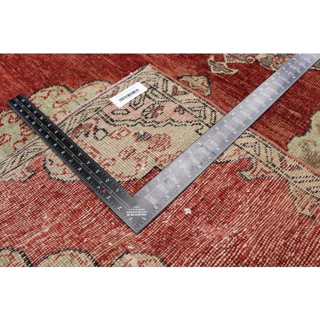 Mid 20th Century Vintage Turkish Oushak Rug, 03'07 X 11'08 For Sale - Image 5 of 9