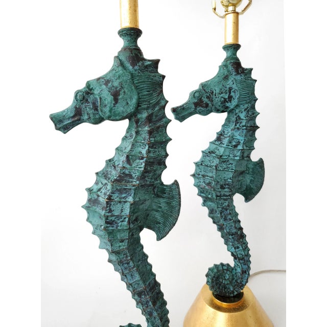 Lamp Pair Seahorses For Sale - Image 10 of 15