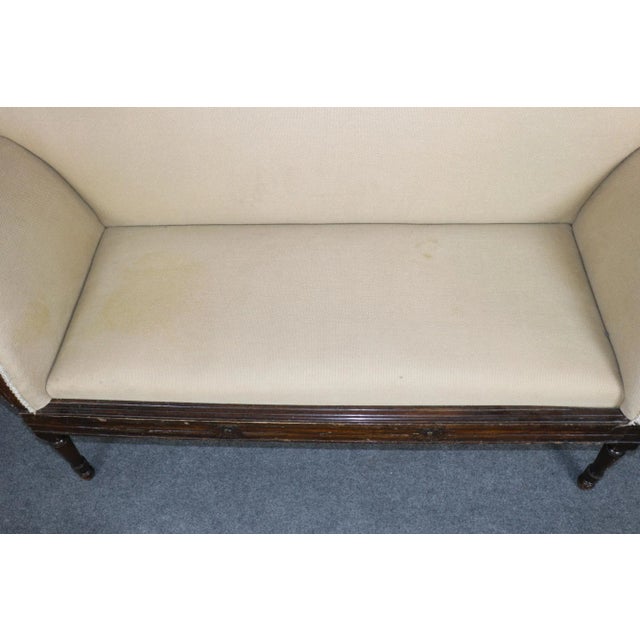 Wood Period English 1790-1820s Era Mahogany Regency Settee For Sale - Image 7 of 12