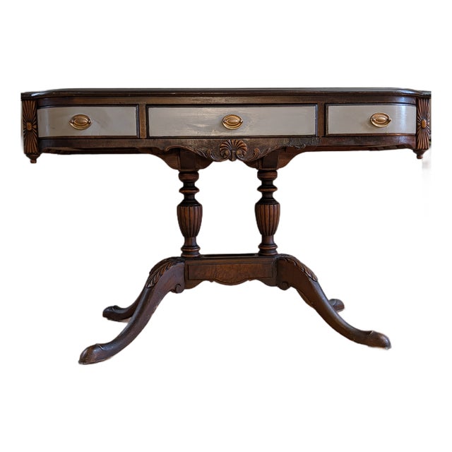 Vintage Mahogany Splay Legged Sofa Table For Sale