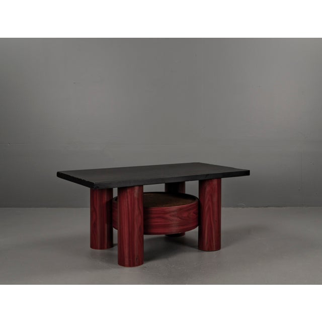 Stoa Tables and Shelf with Slate Tops, 1980s, Set of 3 For Sale - Image 18 of 18