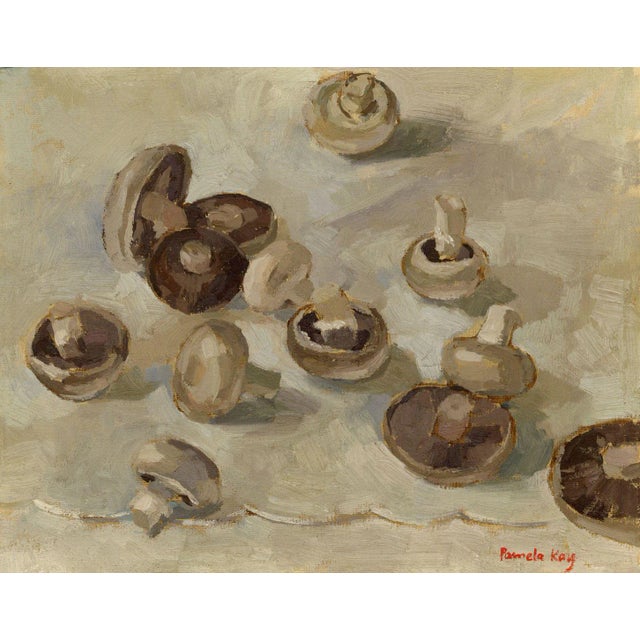 Pamela Kay RWS, Mushrooms Study, 20th Century, Oil Painting For Sale