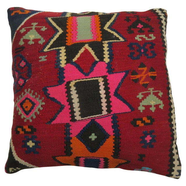 Pillow made from a Turkish Kilim.