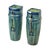 Antique Art Nouveau Flemish Blue Earthenware Vases, 1890s, Set of 2 For Sale - Image 12 of 18