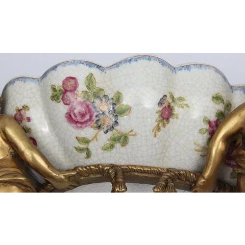 Faience Fruit Vase with Bronze Finish, 1890s For Sale - Image 11 of 12