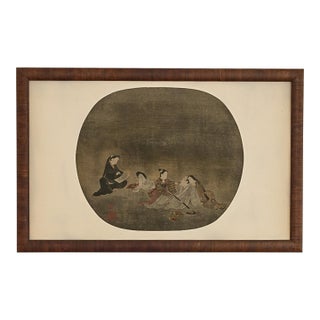 Vintage Japanese Framed Print Reproduction For Sale