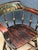 American Ebonized Captain's Chair With Federal Style Fruitful Bounty Basket For Sale - Image 15 of 16