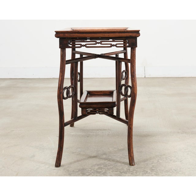 Chinese Export 20th Century Qing Dynasty Folding Tray Table For Sale In Sacramento - Image 6 of 18