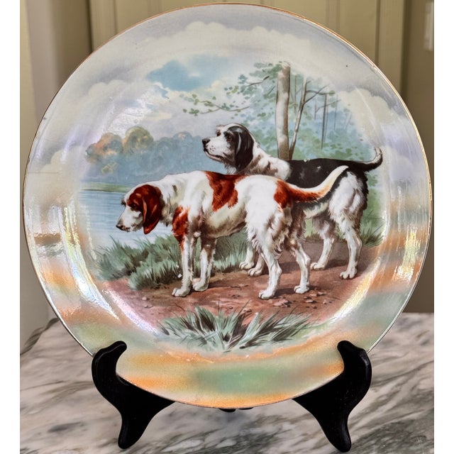 Antique Unger & Schilde Irish Setter Hunting Scene Decorative Plate For Sale - Image 10 of 18