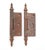 Pair of Antique Victorian 2.5 X 3 In. Cast Iron Door Hinges For Sale - Image 4 of 4