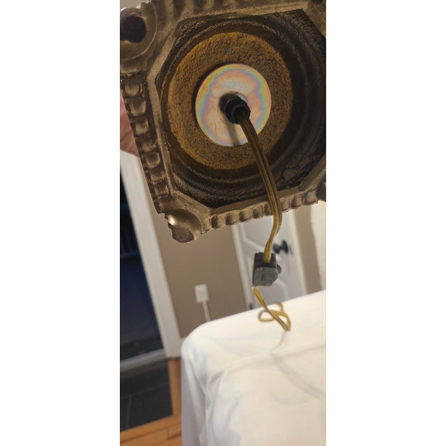 Vintage Waterford Cut Crystal Pineapple Table Lamp With Brass Base For Sale In Boston - Image 6 of 7