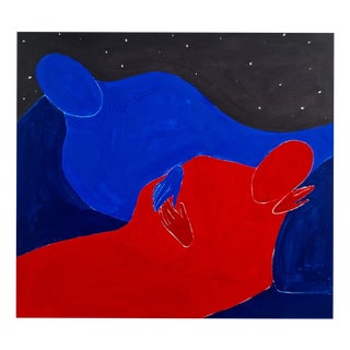Waleria Matelska, in the Arms of Morpheus, 2025, Acrylic on Paper For Sale