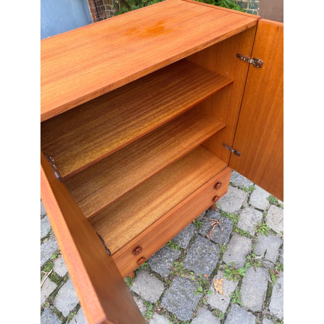 Wood Teak Cabinet with Round Handles, Denmark For Sale - Image 7 of 11