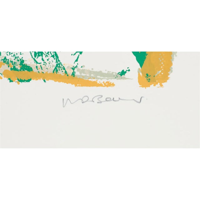 Contemporary Large 1970s "Stone Pond" Walter Darby Bannard Numbered Serigraph, Signed For Sale - Image 3 of 5