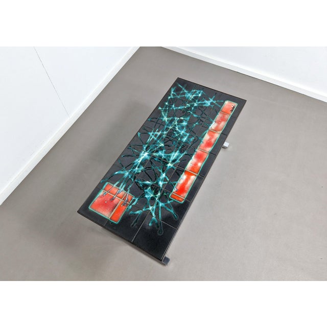 Tiled Coffee Table by J. Belarti, 1970s For Sale - Image 10 of 11