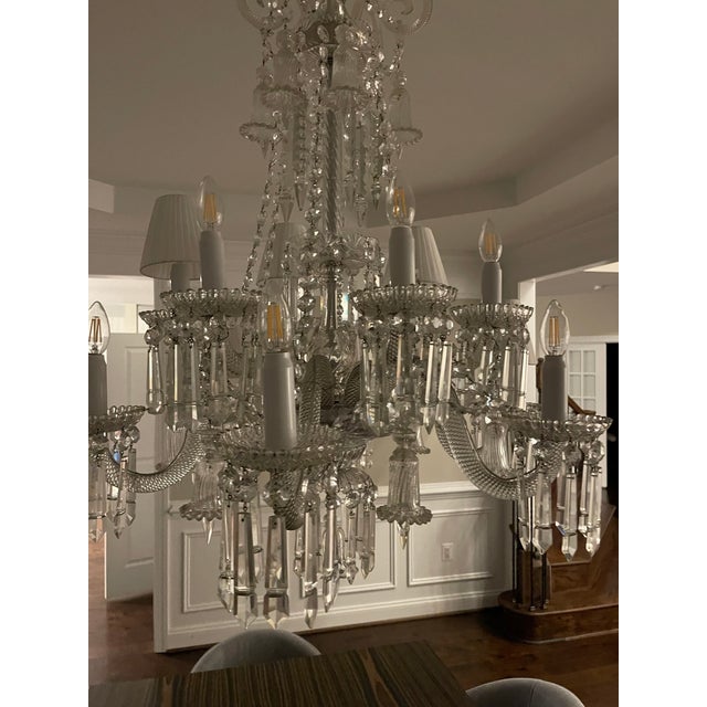 Antique 1840 Baccarat Crystal Twelve-Arm Chandelier For Sale - Image 11 of 12