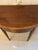 Antique Georgian Mahogany Demi Lune Console Table and Fold Over Card Games Table, 1800 For Sale - Image 9 of 11