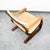 Wood Mid Century Danish Modern Lounge Chair Brown Leather Armchair Tan Saddle Arms For Sale - Image 7 of 12