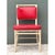 Vintage McGuire Red Upholstered Rattan Desk Chair For Sale - Image 9 of 12