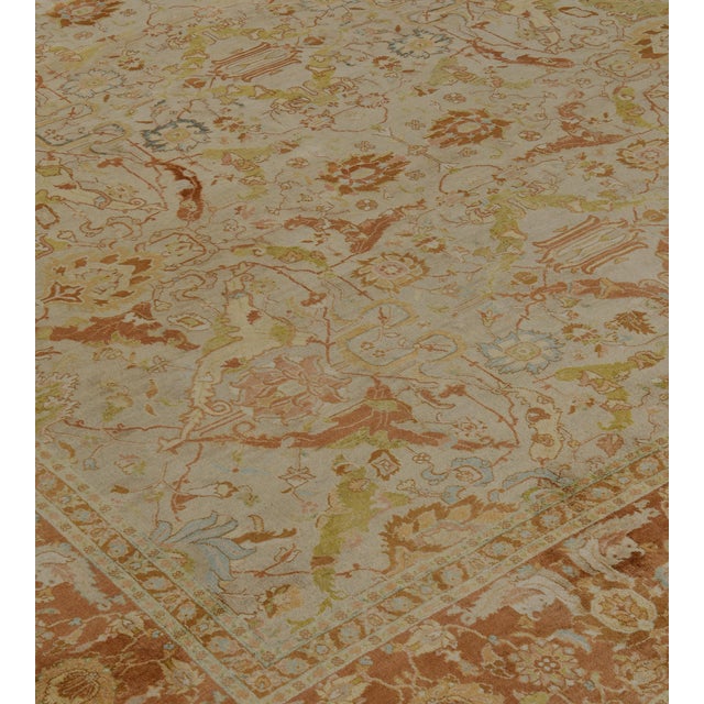 Textile Mansour Tabriz - 8'3" X 10'3" For Sale - Image 7 of 8