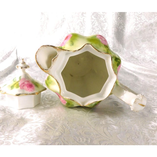 White Late 18th Century Reinhold Schlegelmilch Rs Prussia Chocolate Pot With Six Cups For Sale - Image 8 of 15