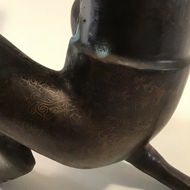 Metal Qing Chinese Tongzhi Bronze Monkey by Tozai Home For Sale - Image 7 of 13