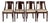 Antique Gondola Chairs in Mahogany, 1830, Set of 4 For Sale