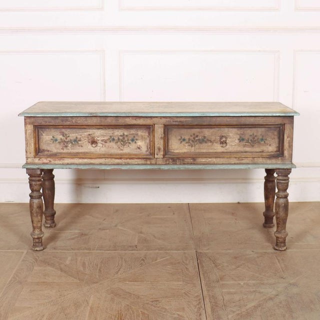 Colonial Painted Serving Table, 1890s For Sale - Image 12 of 12