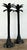 Metal Vintage Monumental Palm Tree Candlesticks - A Pair For Sale - Image 7 of 12