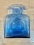 MCM Blue Blenko Glass Bottle For Sale - Image 10 of 10