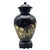Rare Chinese Conjoined Ginger Jar With Stand 15.5" Black Gold Double Lidded For Sale - Image 4 of 15
